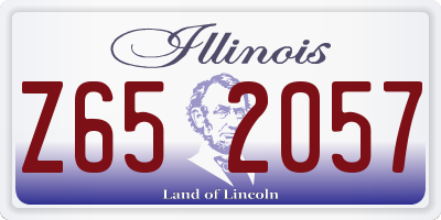IL license plate Z652057