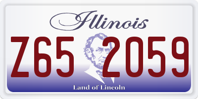 IL license plate Z652059