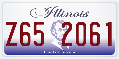 IL license plate Z652061