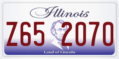 IL license plate Z652070