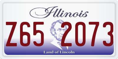 IL license plate Z652073
