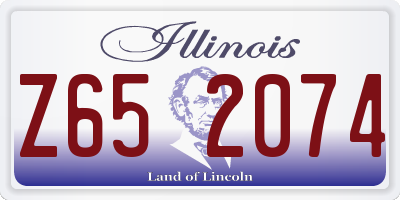 IL license plate Z652074