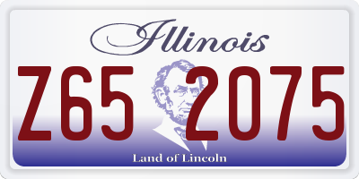 IL license plate Z652075