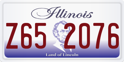 IL license plate Z652076