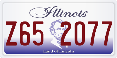IL license plate Z652077