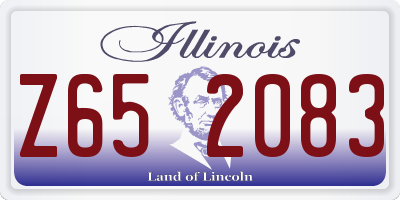 IL license plate Z652083