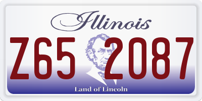 IL license plate Z652087