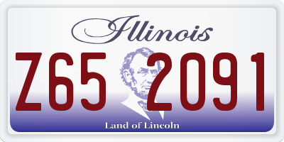 IL license plate Z652091