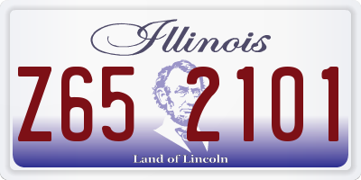 IL license plate Z652101