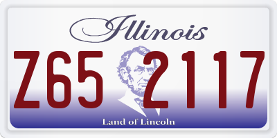 IL license plate Z652117