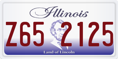 IL license plate Z652125