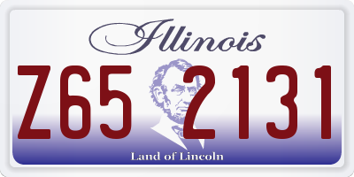 IL license plate Z652131