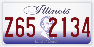 IL license plate Z652134