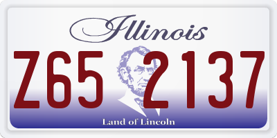 IL license plate Z652137
