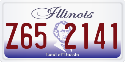 IL license plate Z652141
