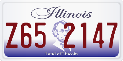 IL license plate Z652147