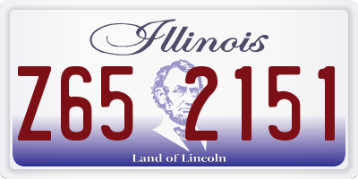 IL license plate Z652151