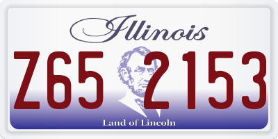 IL license plate Z652153