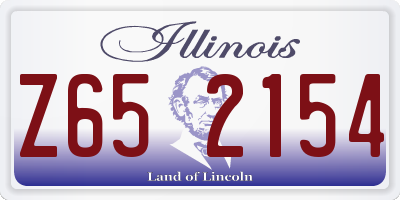 IL license plate Z652154