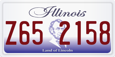IL license plate Z652158
