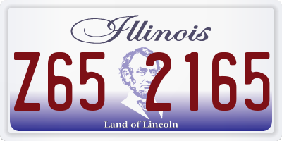 IL license plate Z652165