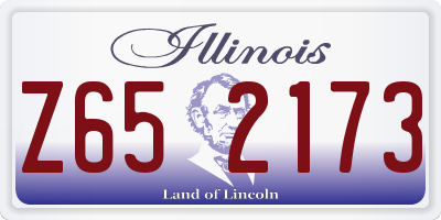 IL license plate Z652173