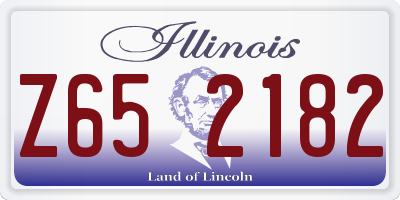 IL license plate Z652182