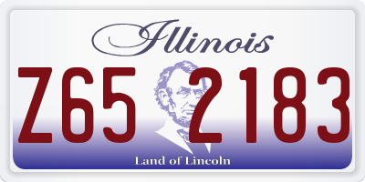 IL license plate Z652183