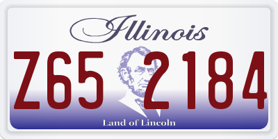 IL license plate Z652184