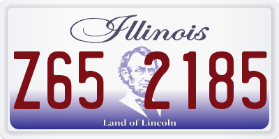 IL license plate Z652185