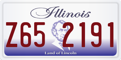 IL license plate Z652191