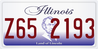 IL license plate Z652193