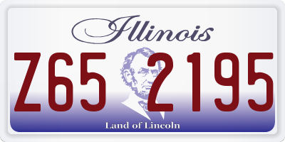 IL license plate Z652195
