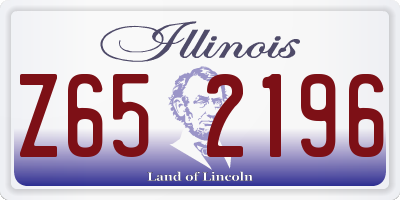 IL license plate Z652196