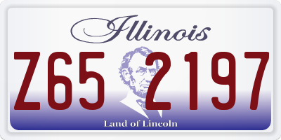 IL license plate Z652197