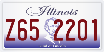 IL license plate Z652201