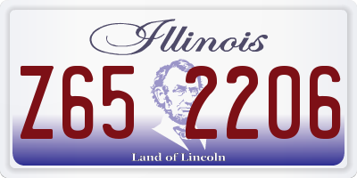 IL license plate Z652206