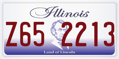 IL license plate Z652213