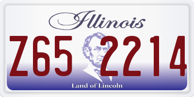 IL license plate Z652214