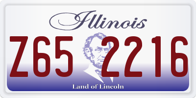 IL license plate Z652216