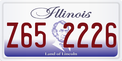 IL license plate Z652226