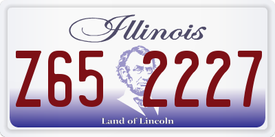 IL license plate Z652227