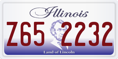 IL license plate Z652232