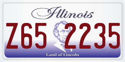 IL license plate Z652235