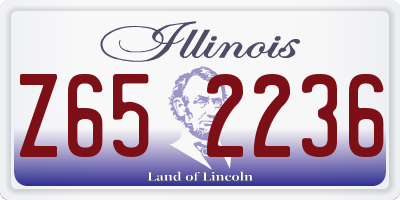 IL license plate Z652236
