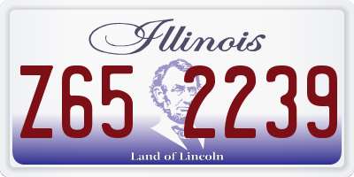 IL license plate Z652239