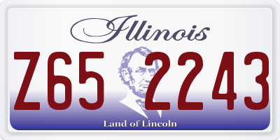 IL license plate Z652243