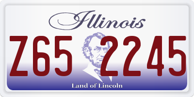 IL license plate Z652245