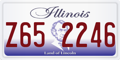 IL license plate Z652246
