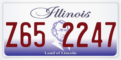 IL license plate Z652247